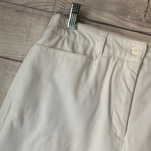 Briggs New York Petite White Capri Pants Cotton Zipper Closure Size 8P - Picture 11 of 16